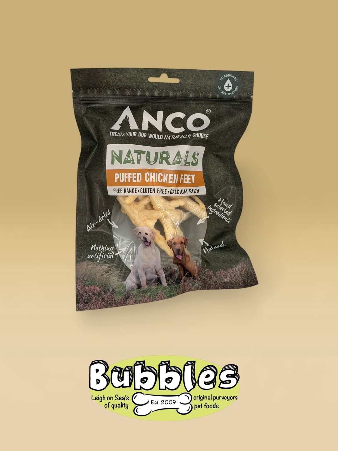 Anco Naturals Puffed Chicken Feet (80g)