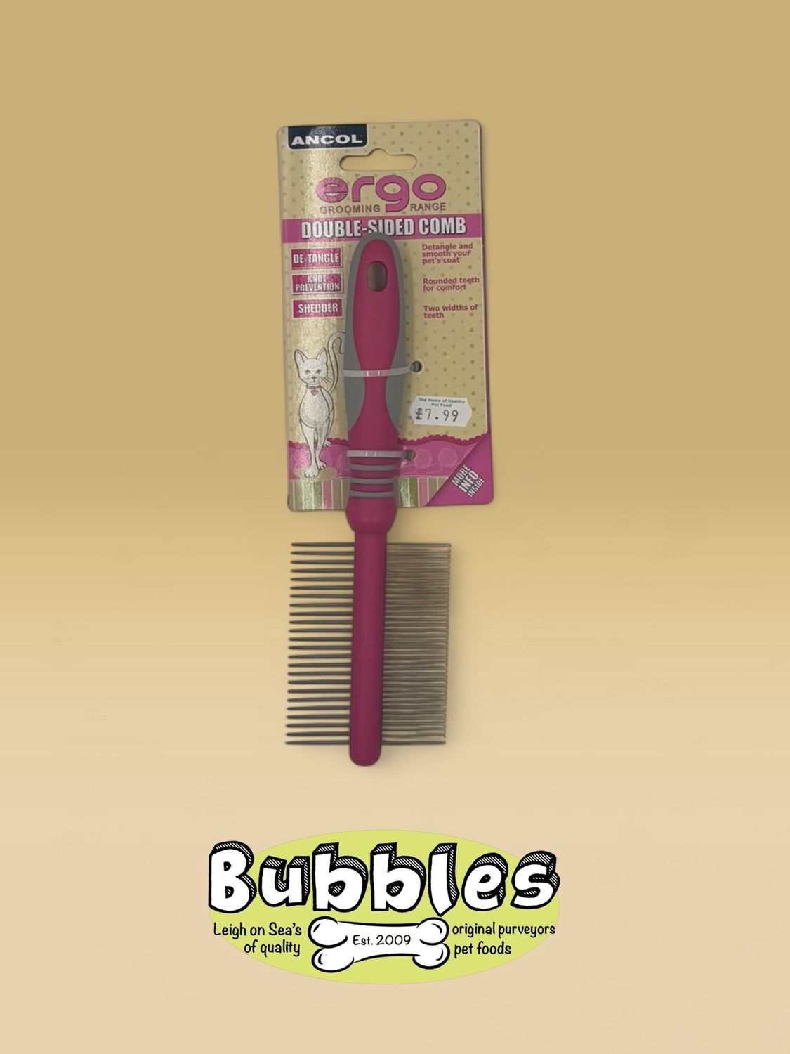 Ancol Ergo Double Sided Cat Comb