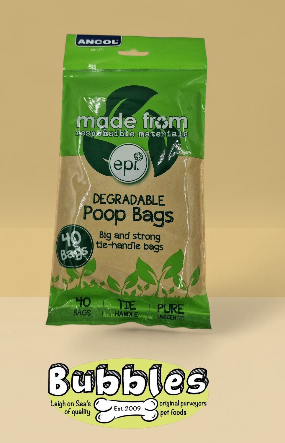 Ancol Flat Pack Poop Bags (40 Bags)