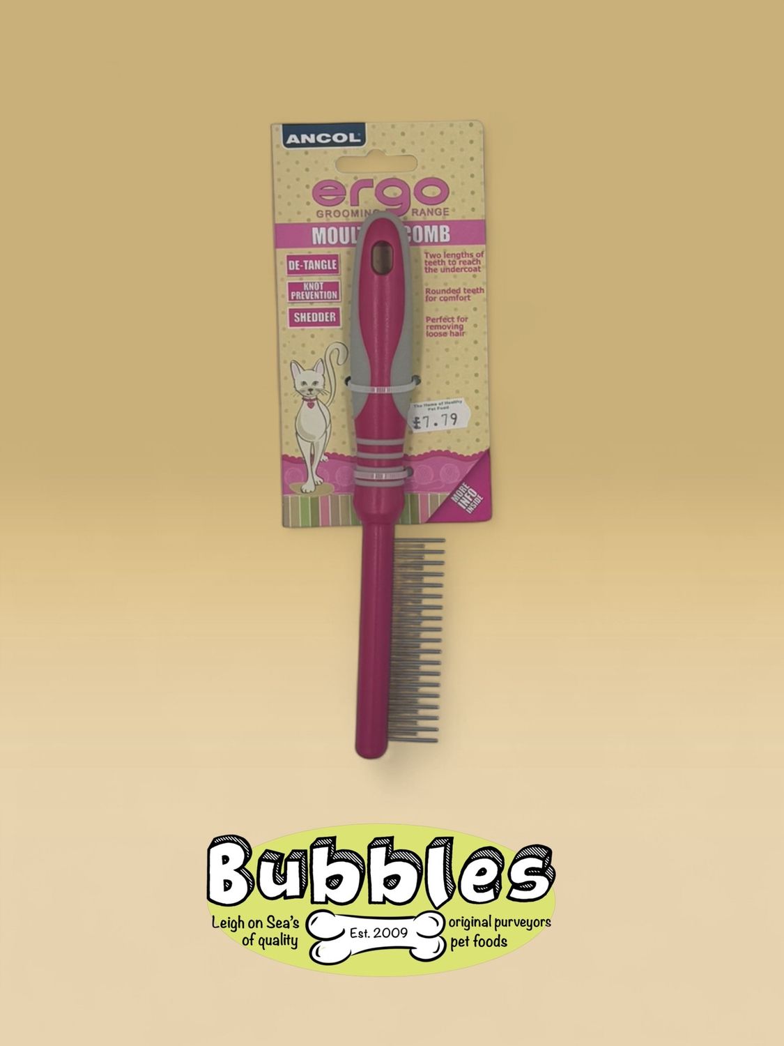 Ancol Ergo Moulting Cat Comb