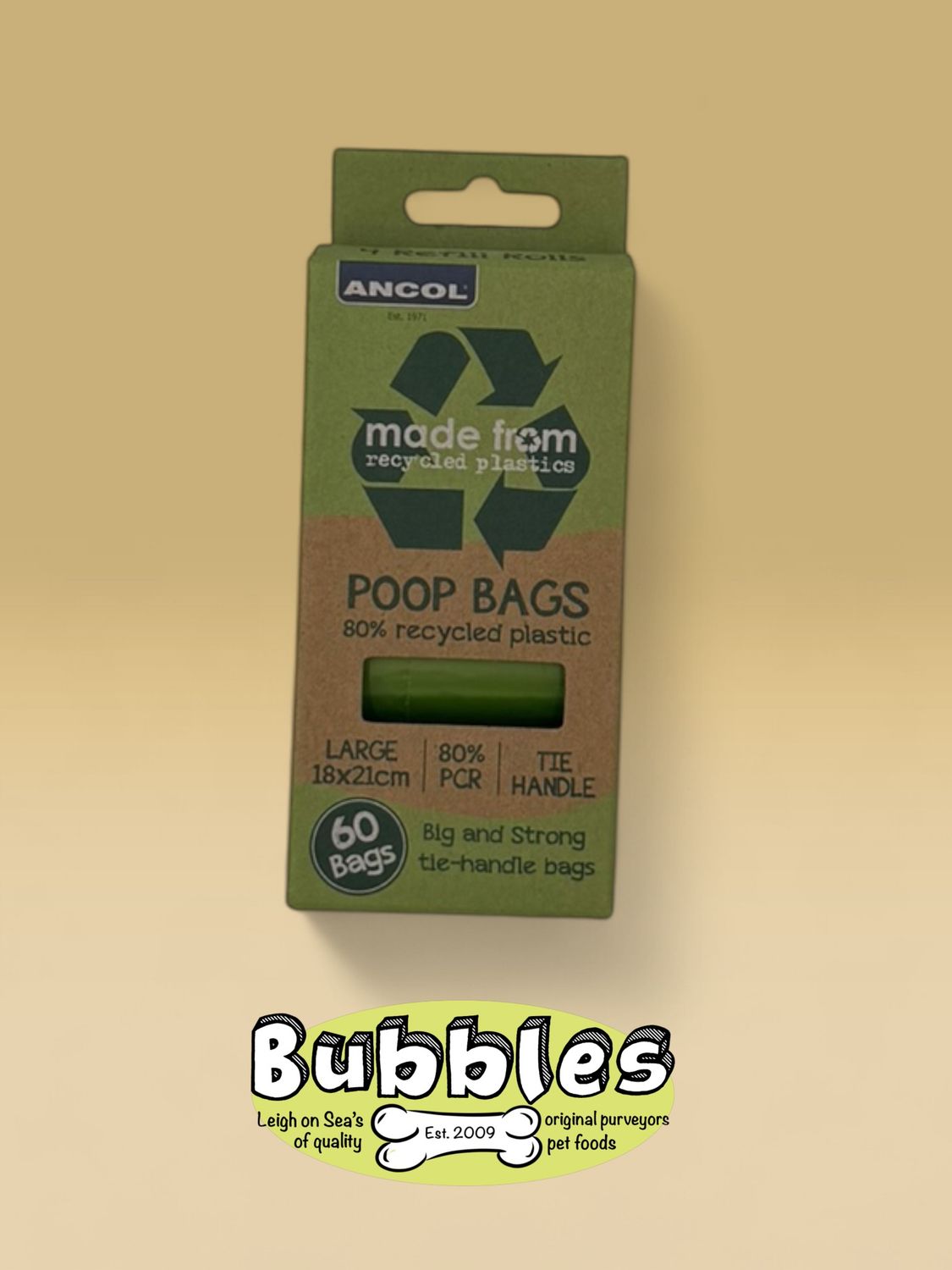 Ancol Made From Poop Bag (4 Rolls - 60 Bags)