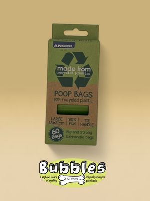 Ancol Made From Poop Bag (4 Rolls - 60 Bags)