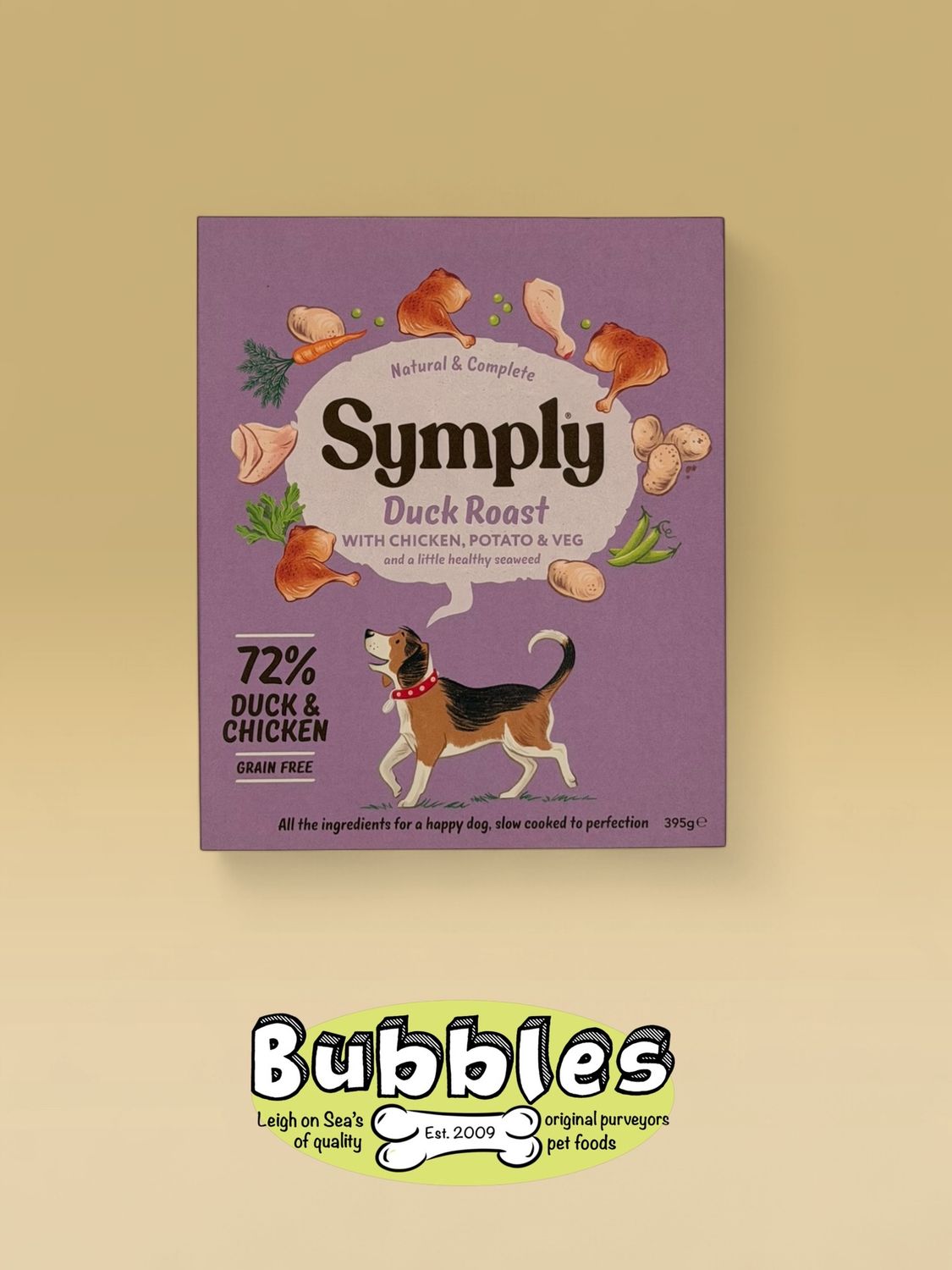 Symply Tray Adult Duck Roast Grain Free (395g)