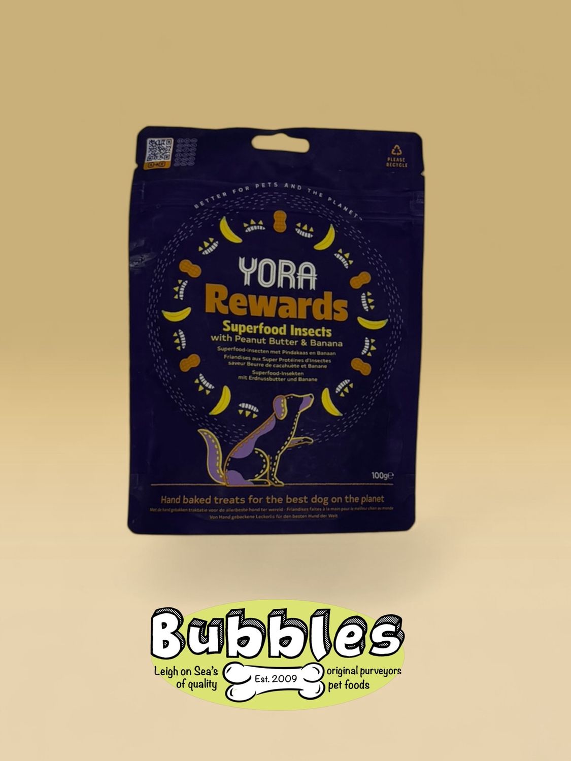 YORA Dog Rewards Peanut &amp; Banana (100g)