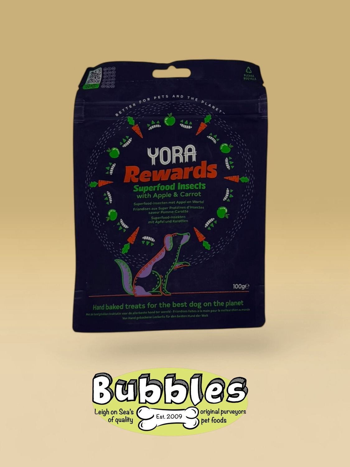 YORA Dog Rewards Carrot &amp; Apple (100g)