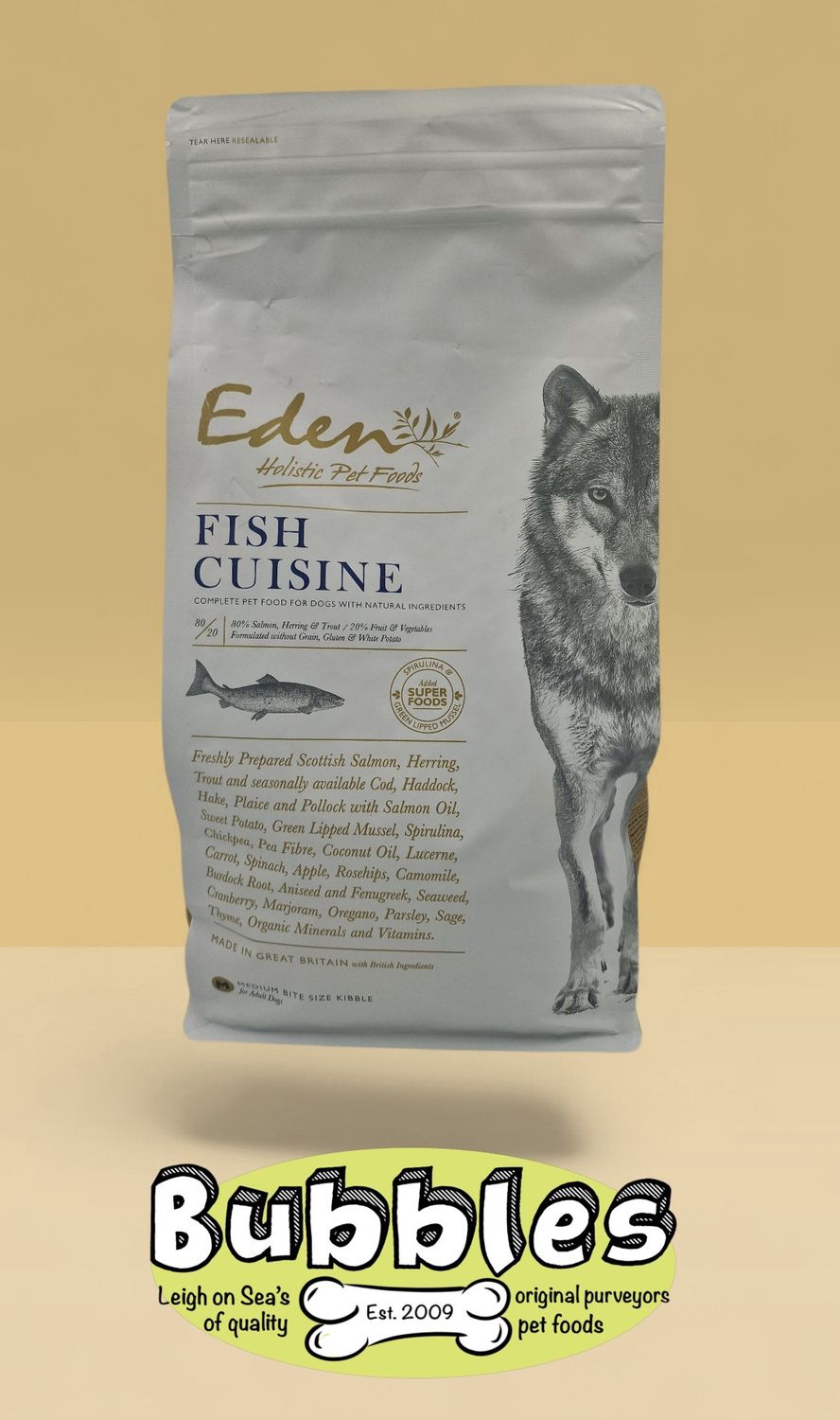 Eden Fish Cuisine Medium Kibble (2kg)