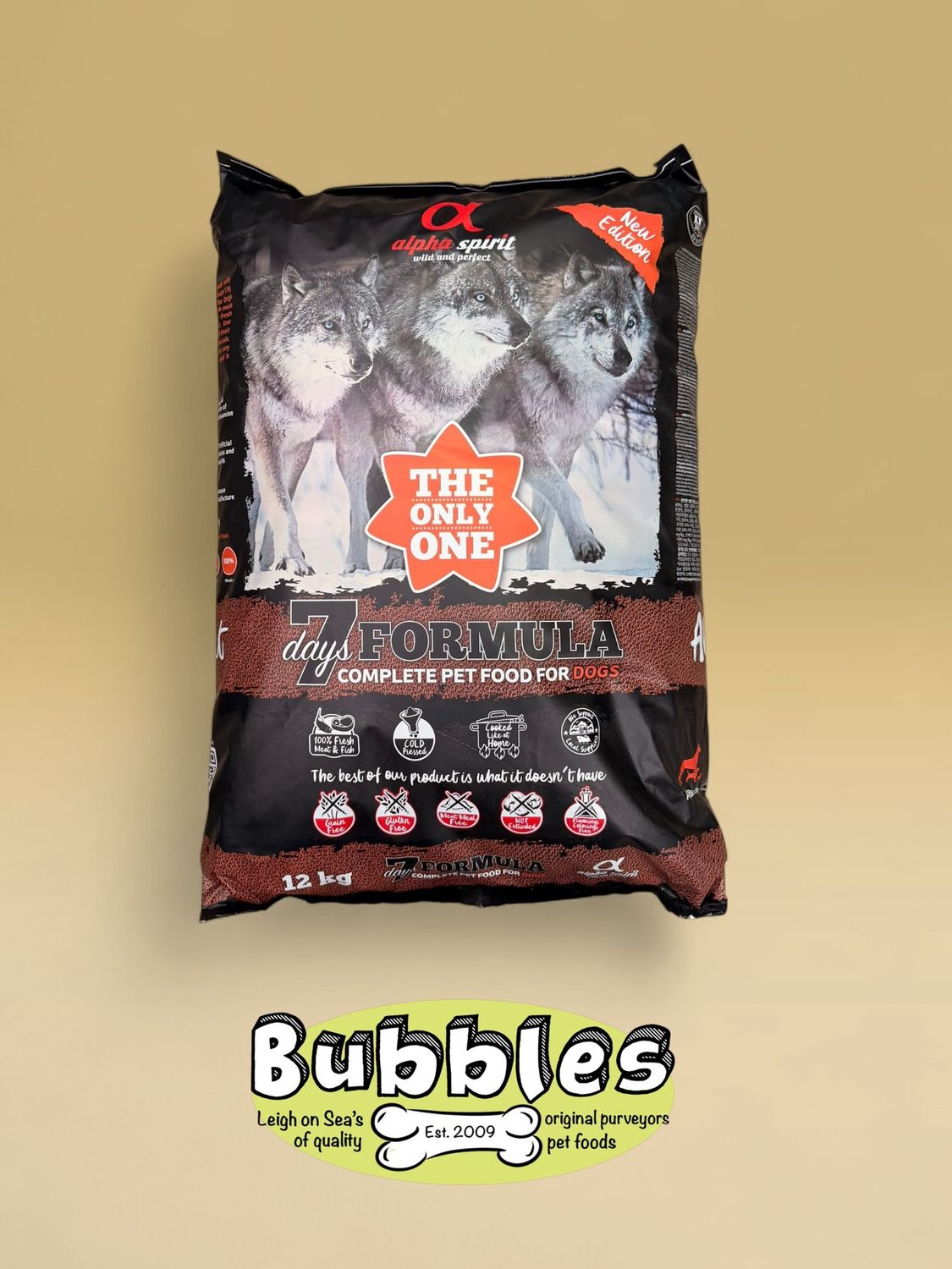 Alpha Spirit The Only One Complete Dog Food 7 Days Formula (12kg)