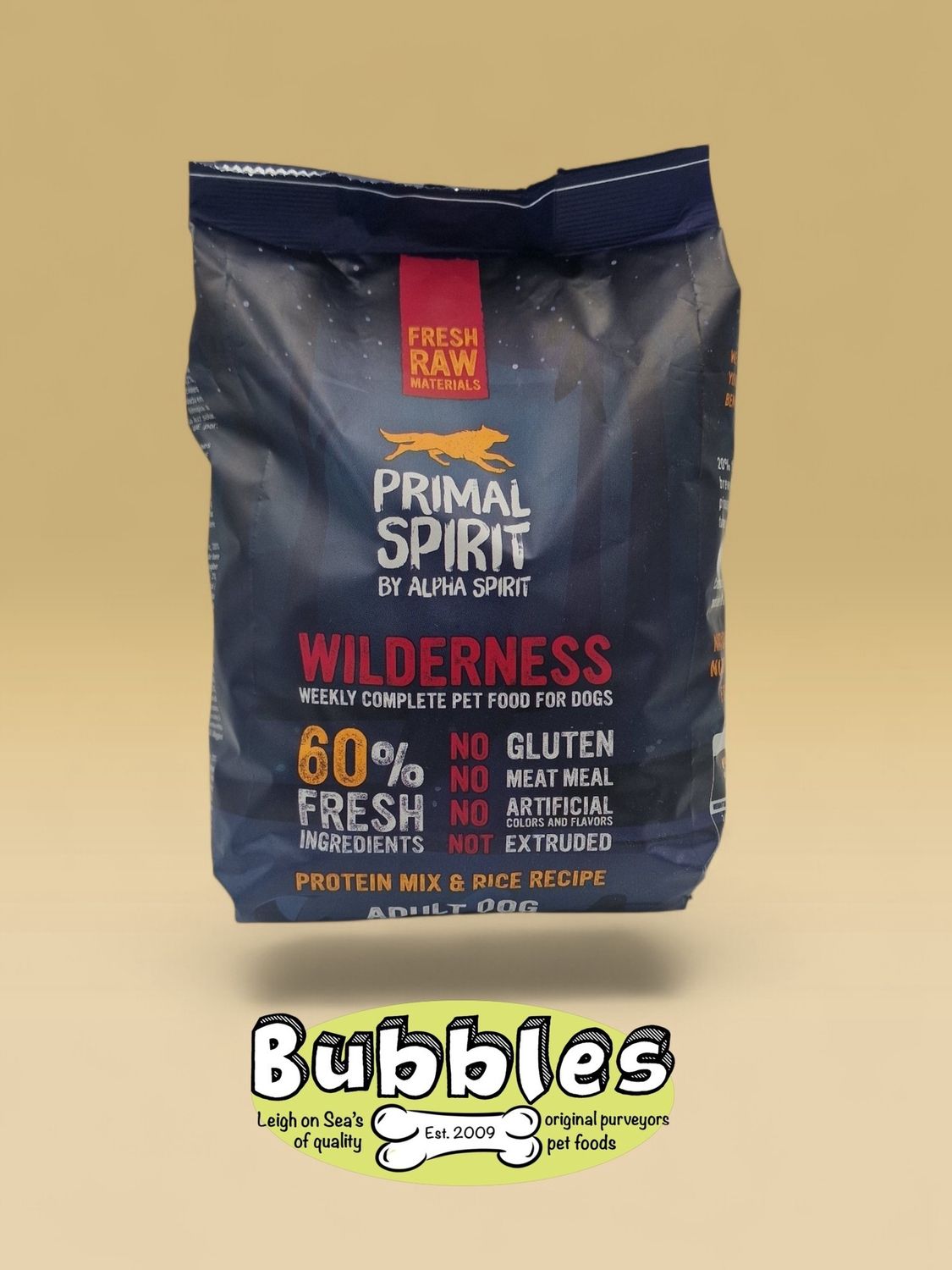 Primal Spirit Primal 60% Protein Wilderness Dog Food (1kg)