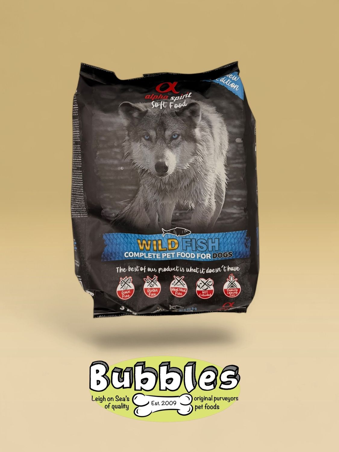 Alpha Spirit Semi-Moist Wild Fish Complete Dog Food (3kg)