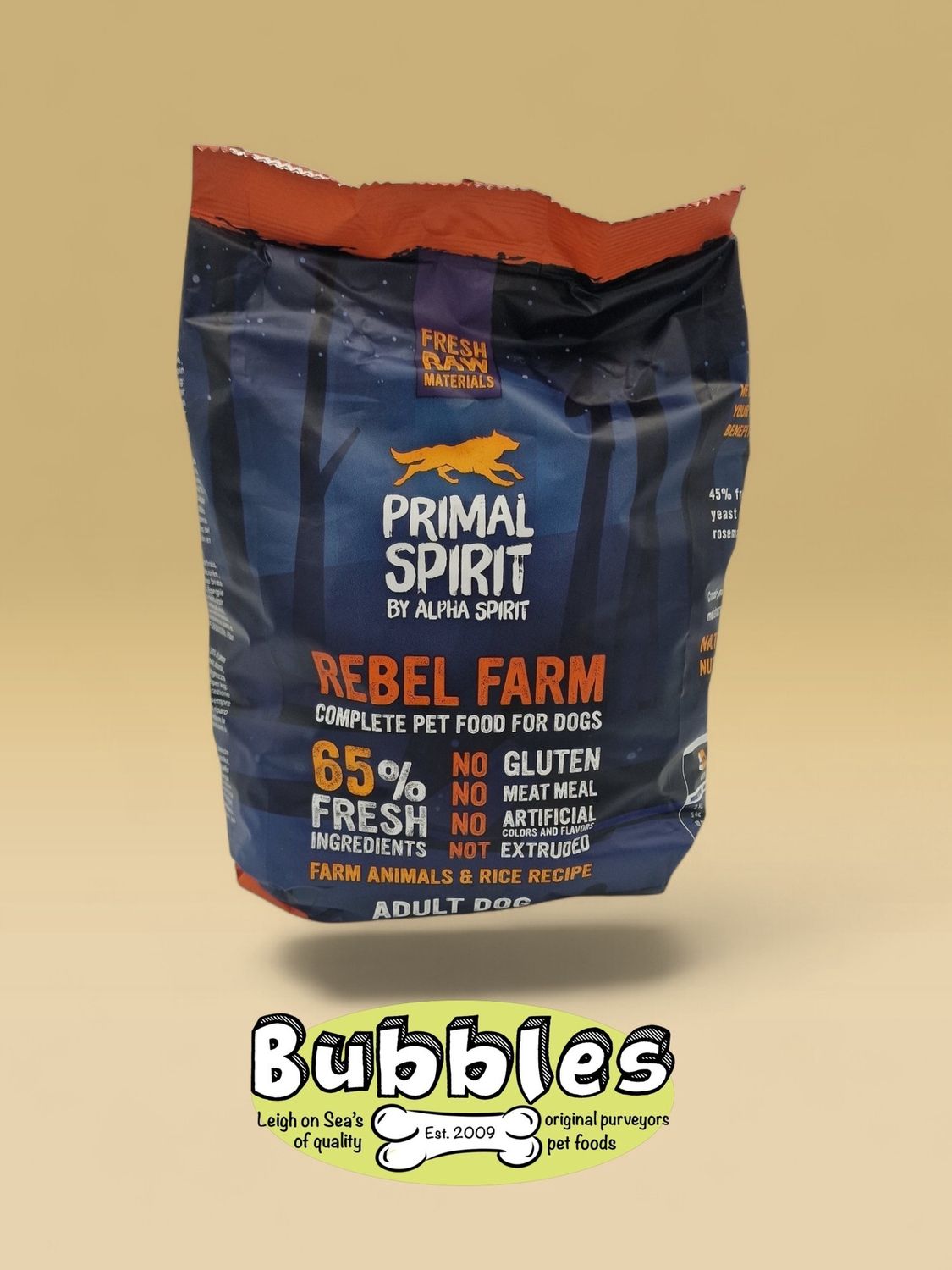 Primal Spirit Primal 65% Protein Rebel Farm Dog Food (1kg)