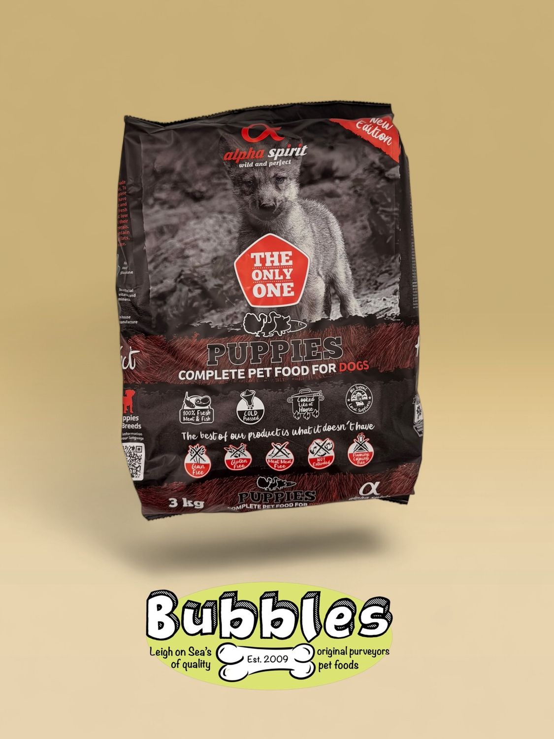 Alpha Spirit The Only One Complete Dog Food Puppies (3kg)
