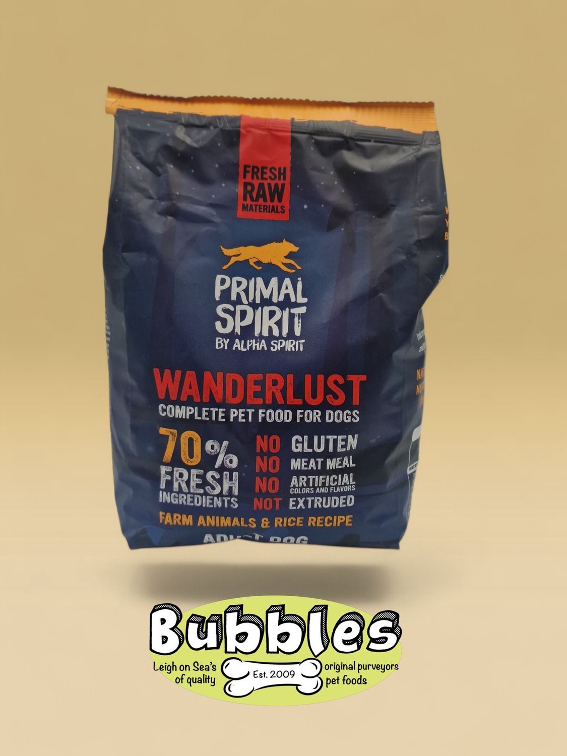 Primal Spirit Primal 65% Protein Rebel Farm Dog Food (12kg)