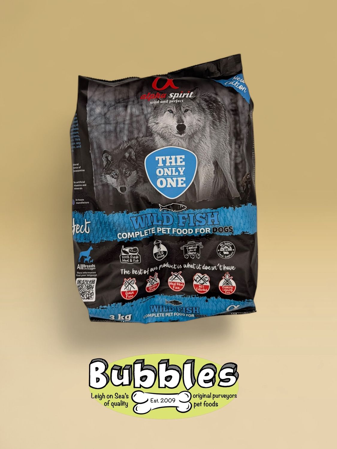 Alpha Spirit The Only One Complete Dog Food Wild Fish (3kg)