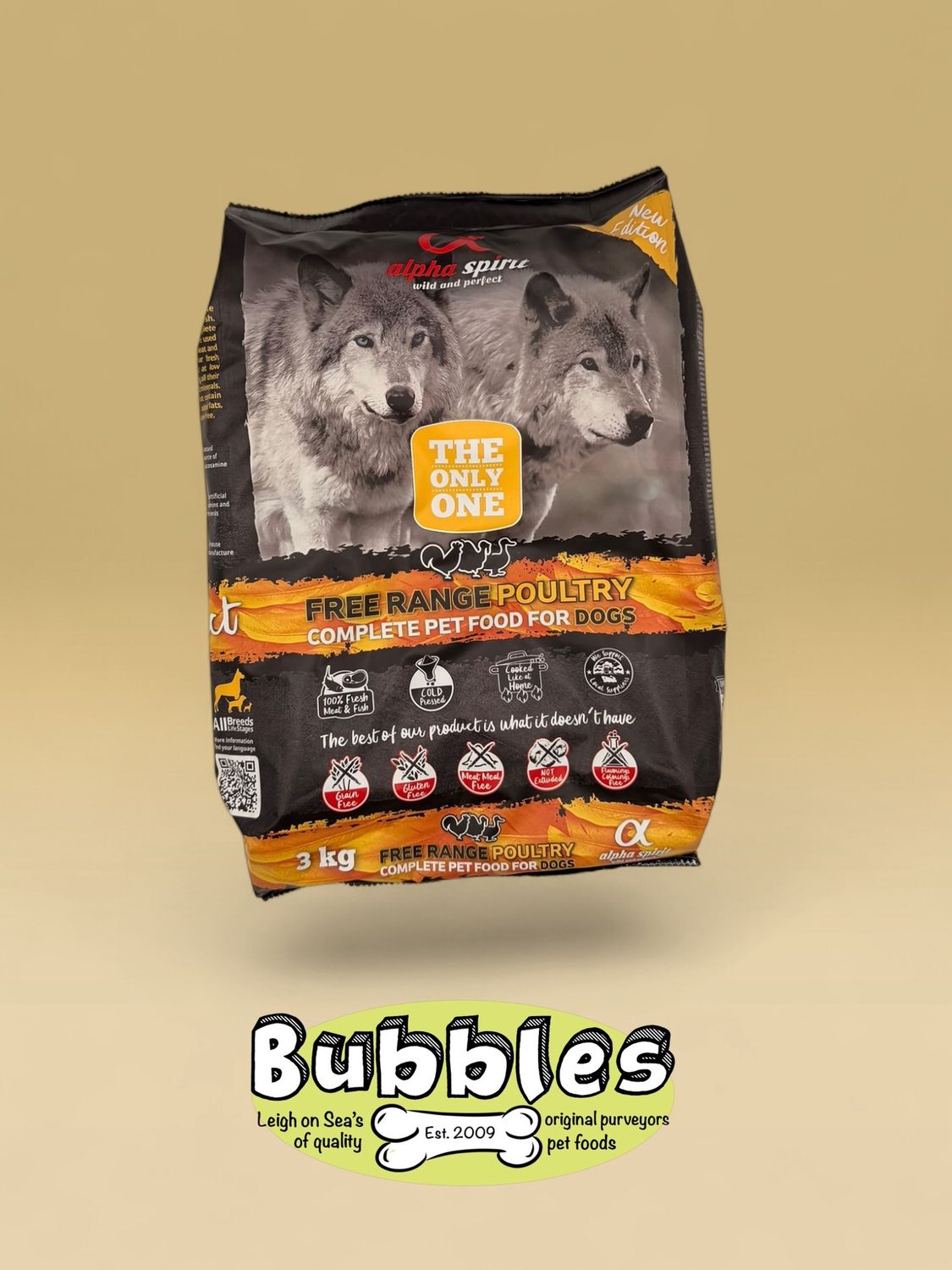 Alpha Spirit The Only One Complete Dog Food Poultry (3kg)