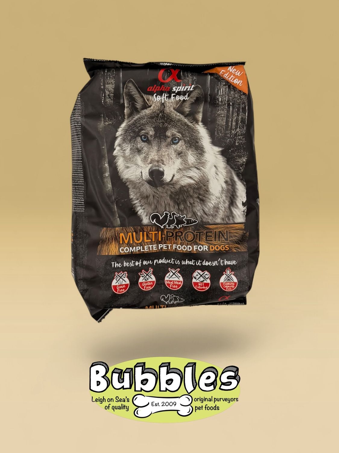 Alpha Spirit Semi-Moist Multiprotein Complete Dog Food (3kg)