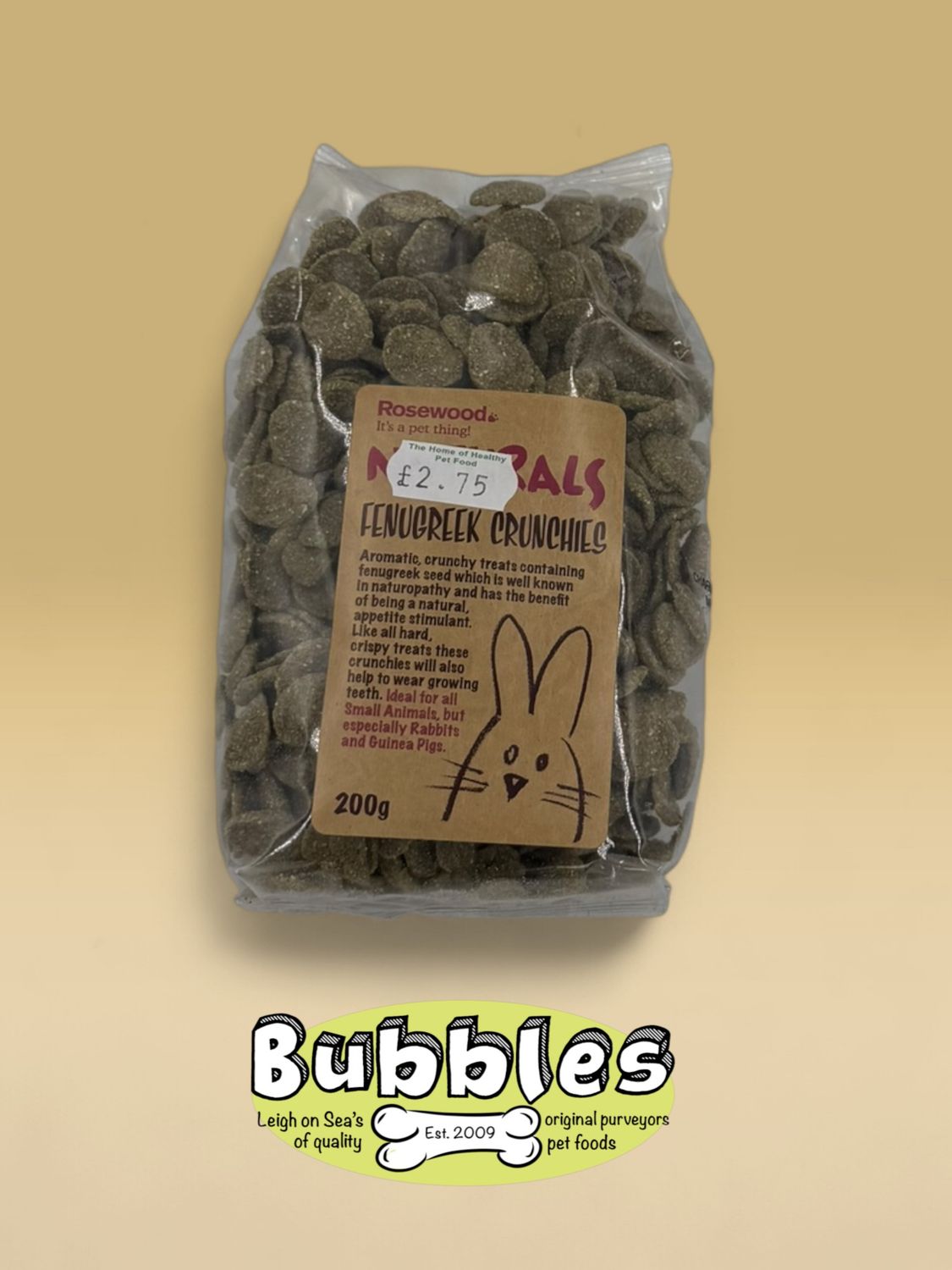 Rosewood Naturals Fenugreek Crunchies (200g)