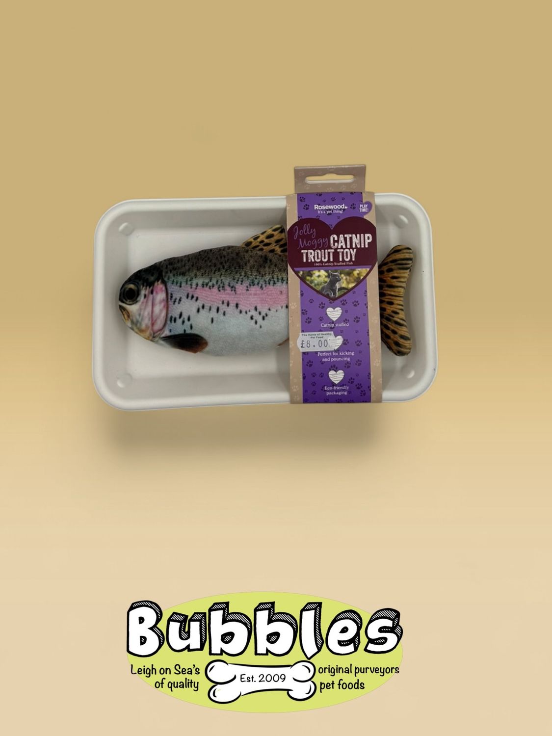 Rosewood Jolly Moggy 100% Natural Catnip Trout