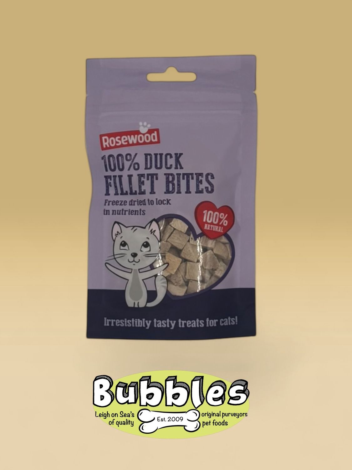 Rosewood Daily Cat Treats Duck Freeze Dried Cat Treats (15g)