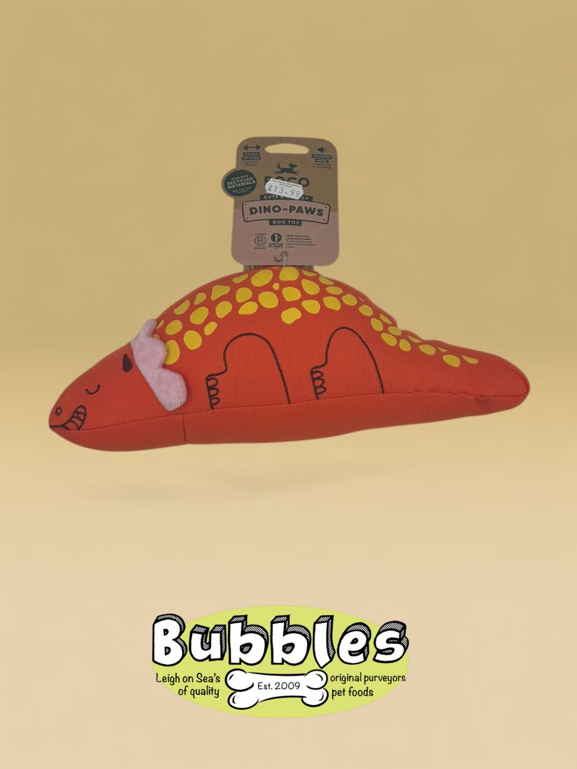 Beco Recycled Soft Tarka Triceratops (Large)