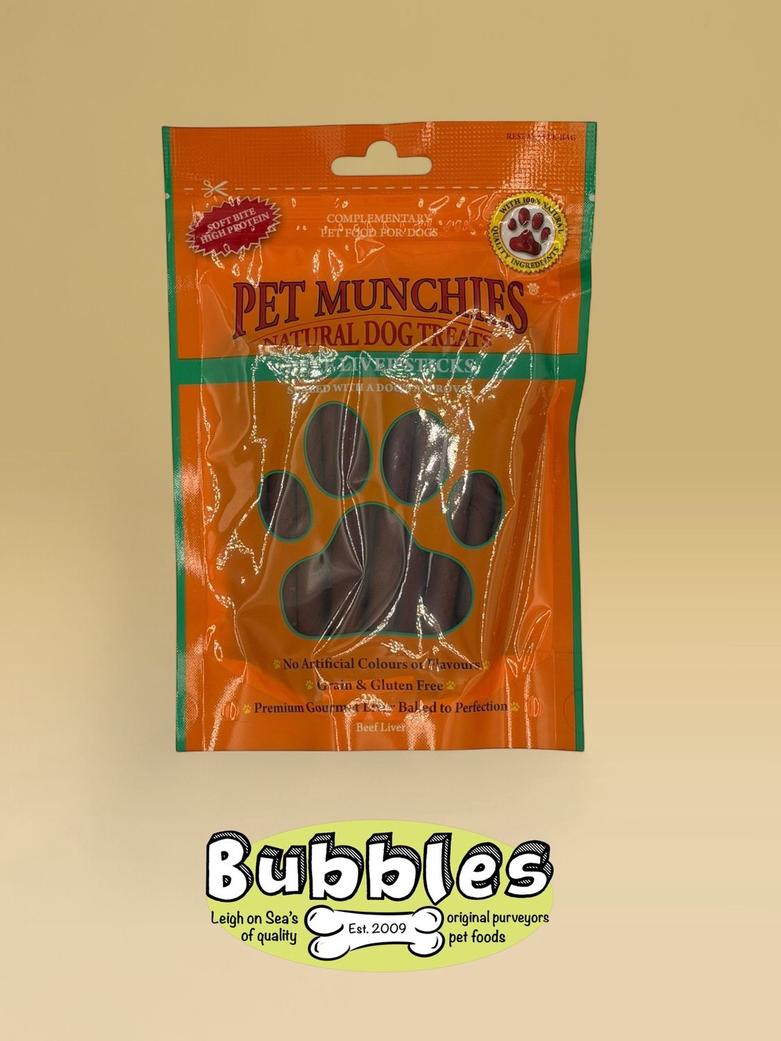 Pet Munchies Beef Liver Sticks (90g)