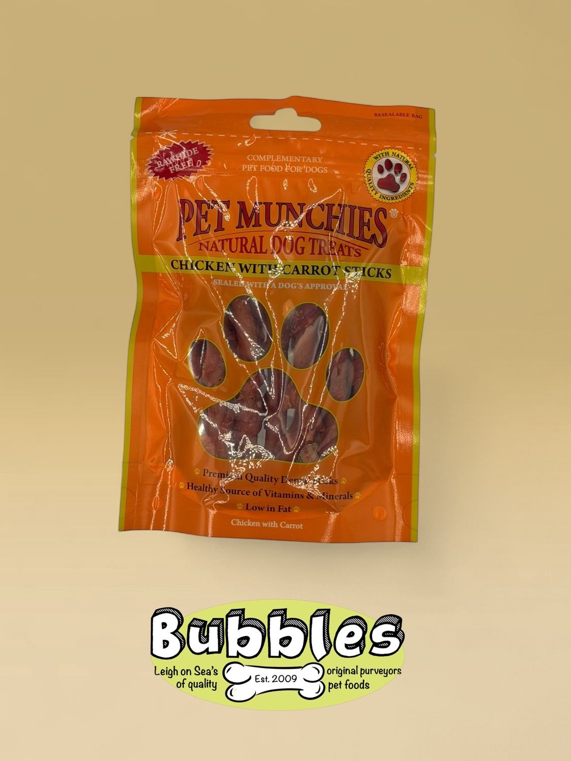 Pet Munchies Chicken With Carrot Sticks (80g)