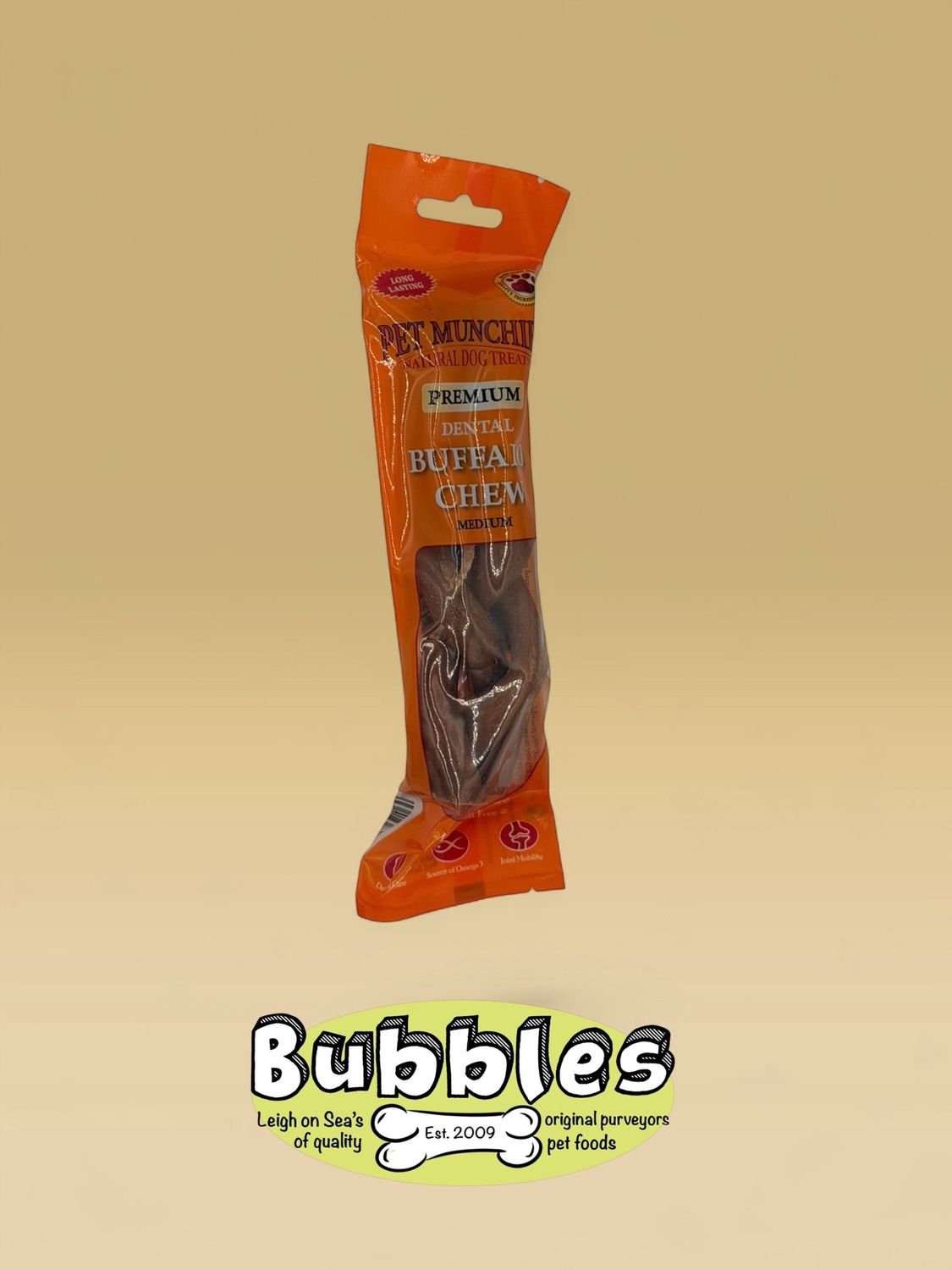 Pet Munchies Medium Buffalo Dental Chews (55g)