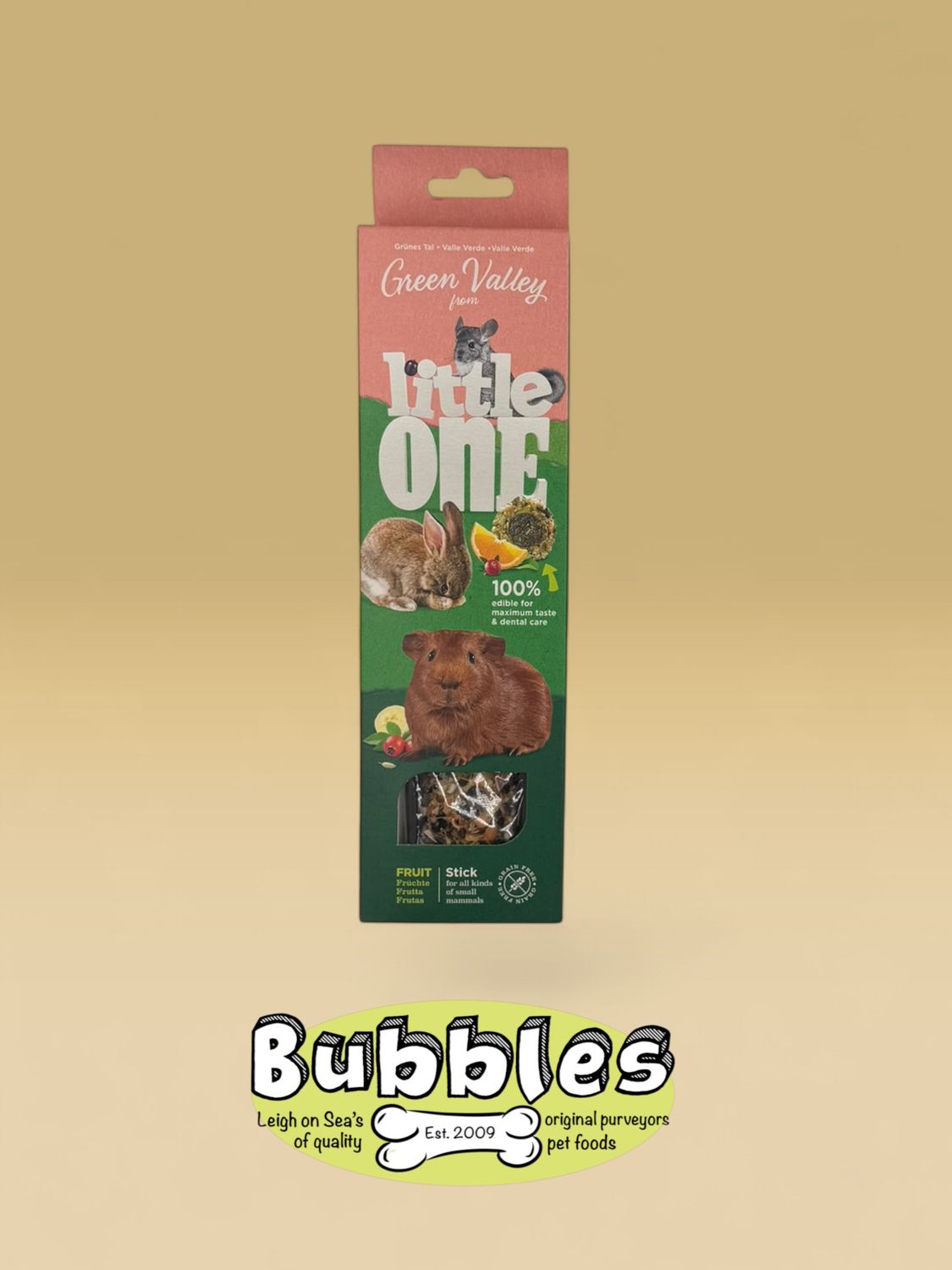 Little One Grain Free Stick for Pet Animals with Fruits (180g)