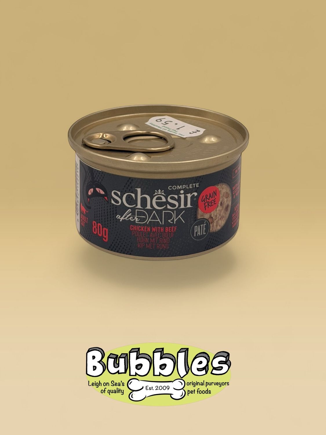 Schesir After Dark Pate Adult Cat Chicken &amp; Beef (80g)