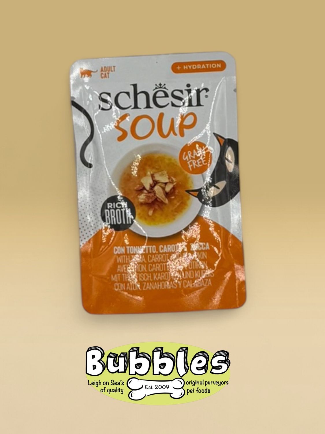 Schesir Soup Tuna with Carrots &amp; Pumpkin Complements (40g)