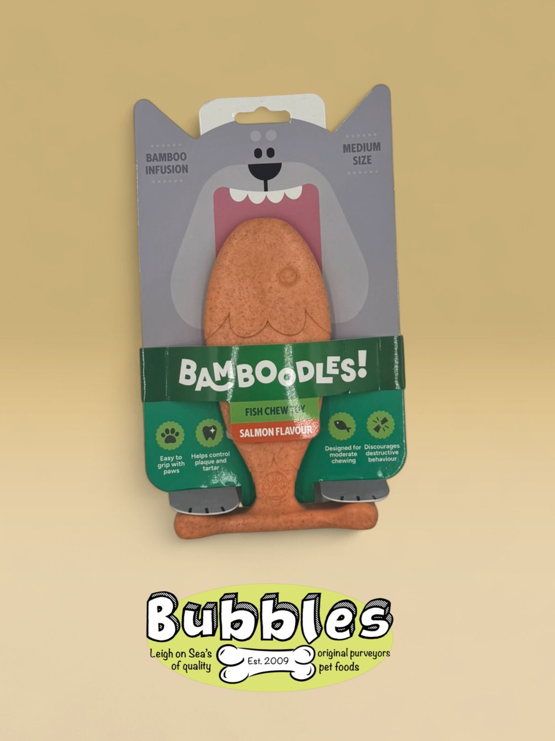 Bamboodles Fish Puppy and Moderate Chewers (Medium)