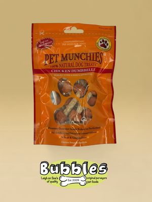 Pet Munchies Chicken Breast Rawhide Dumbbells (80g)
