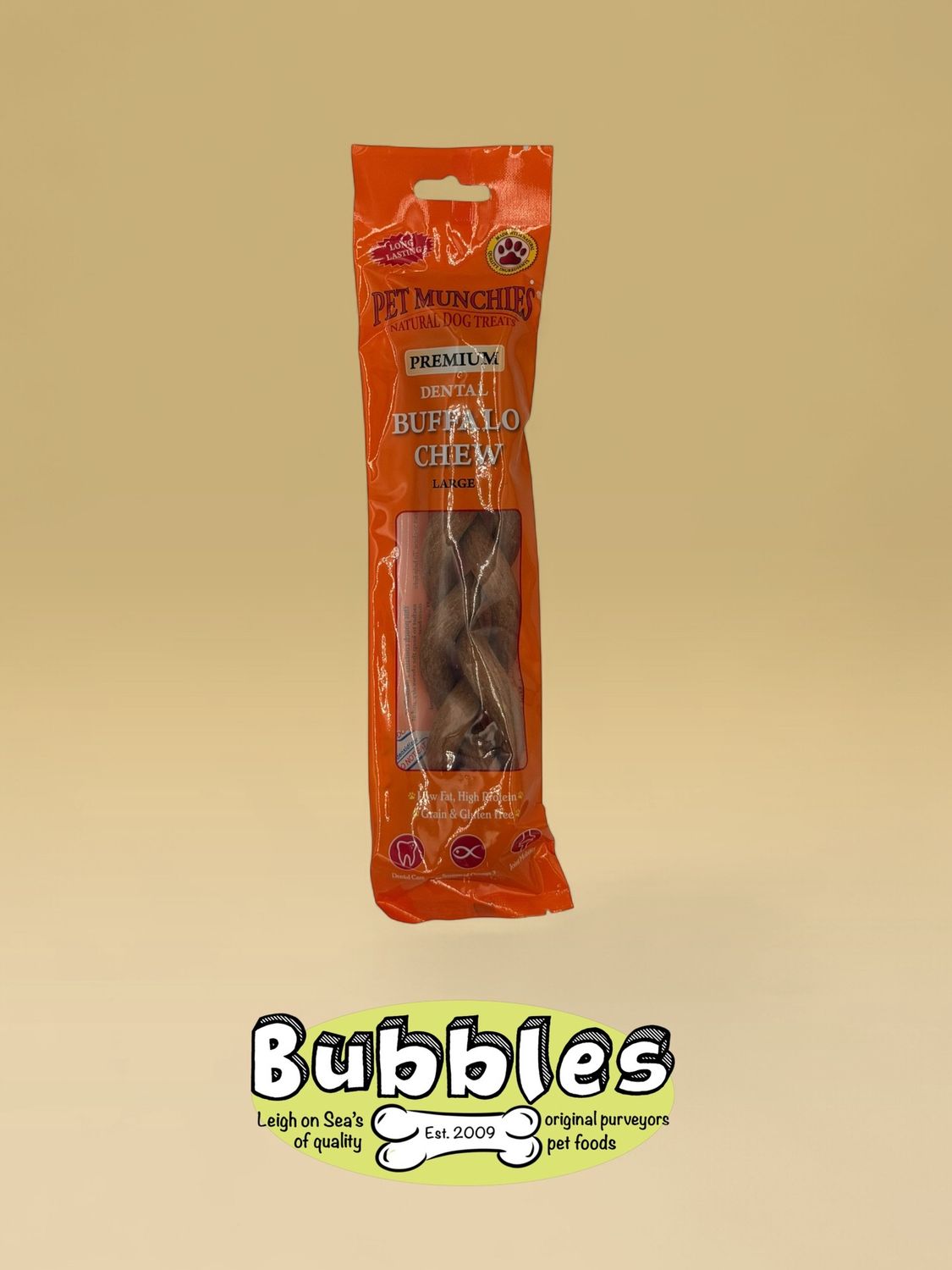 Pet Munchies Large Buffalo Dental Chews (90g)
