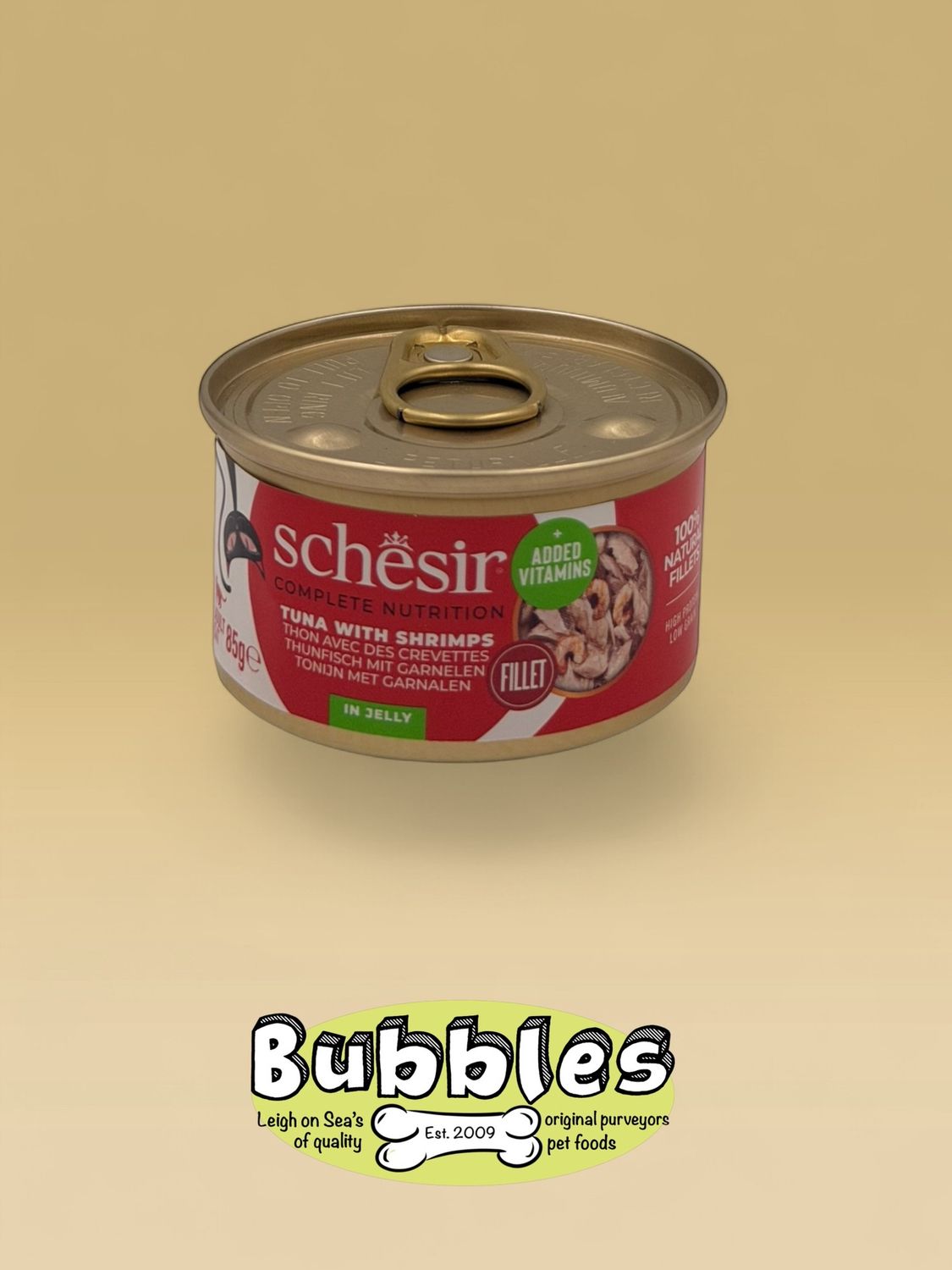 Schesir Tuna with Shrimps In Jelly Complete and Balanced (85g)