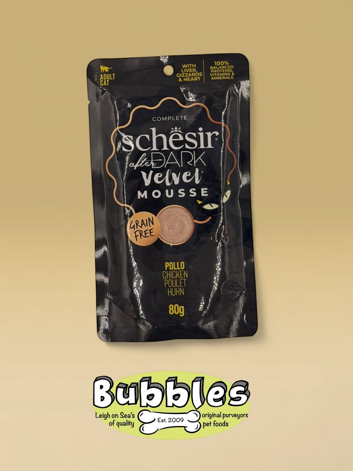 Schesir After Dark Velvet Adult Cat Chicken (80g)