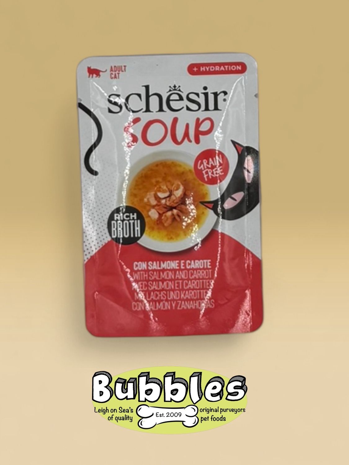Schesir Soup Salmon with Carrots Complements (40g)