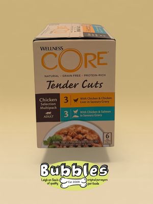 Wellness CORE Cat Wet Adult Tender Cuts Chicken Selection Multipack (6 x 85g)