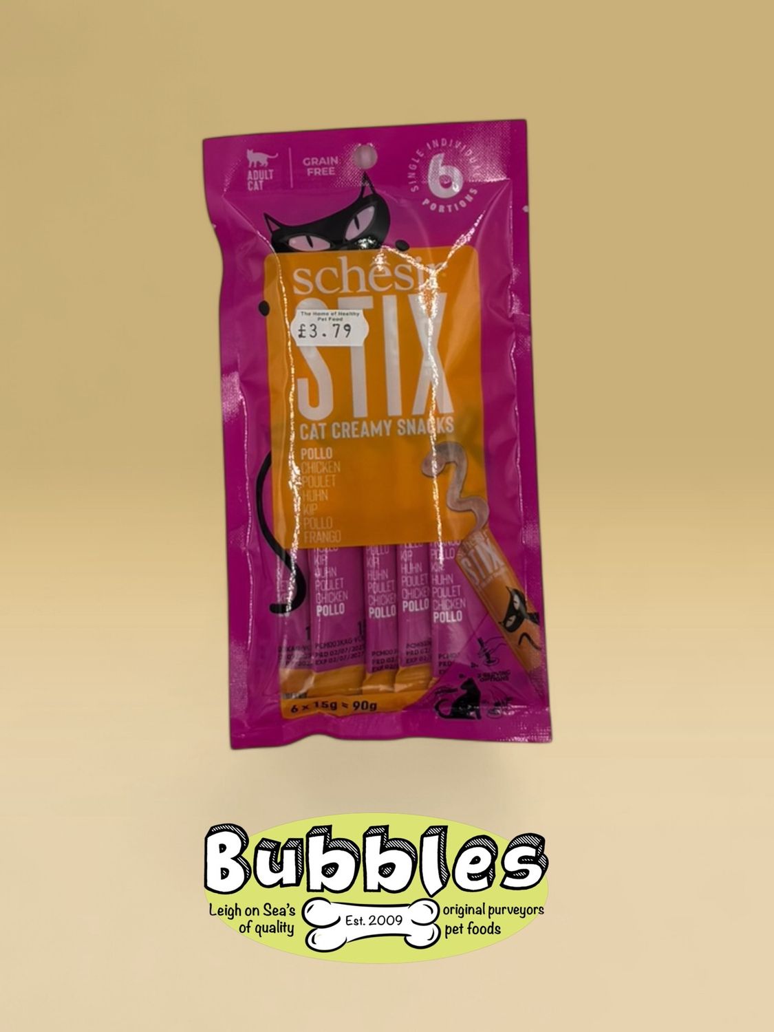 Schesir Stix Adult Cat Chicken (6 x 15g)
