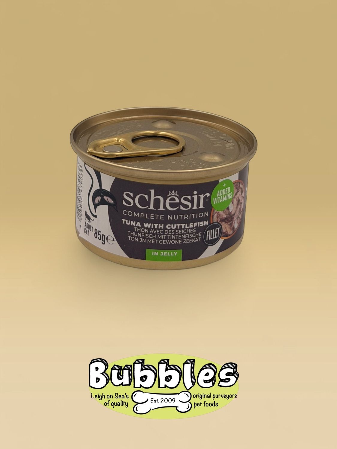 Schesir Tuna with Cuttlefish In Jelly Complete and Balanced (85g)