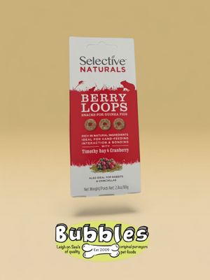 Selective Naturals Berry Loops with Timothy Hay &amp; Cranberry (80g)
