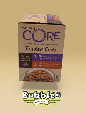 Wellness CORE Cat Wet Adult Tender Cuts Turkey Selection Multipack (6 x 85 g)