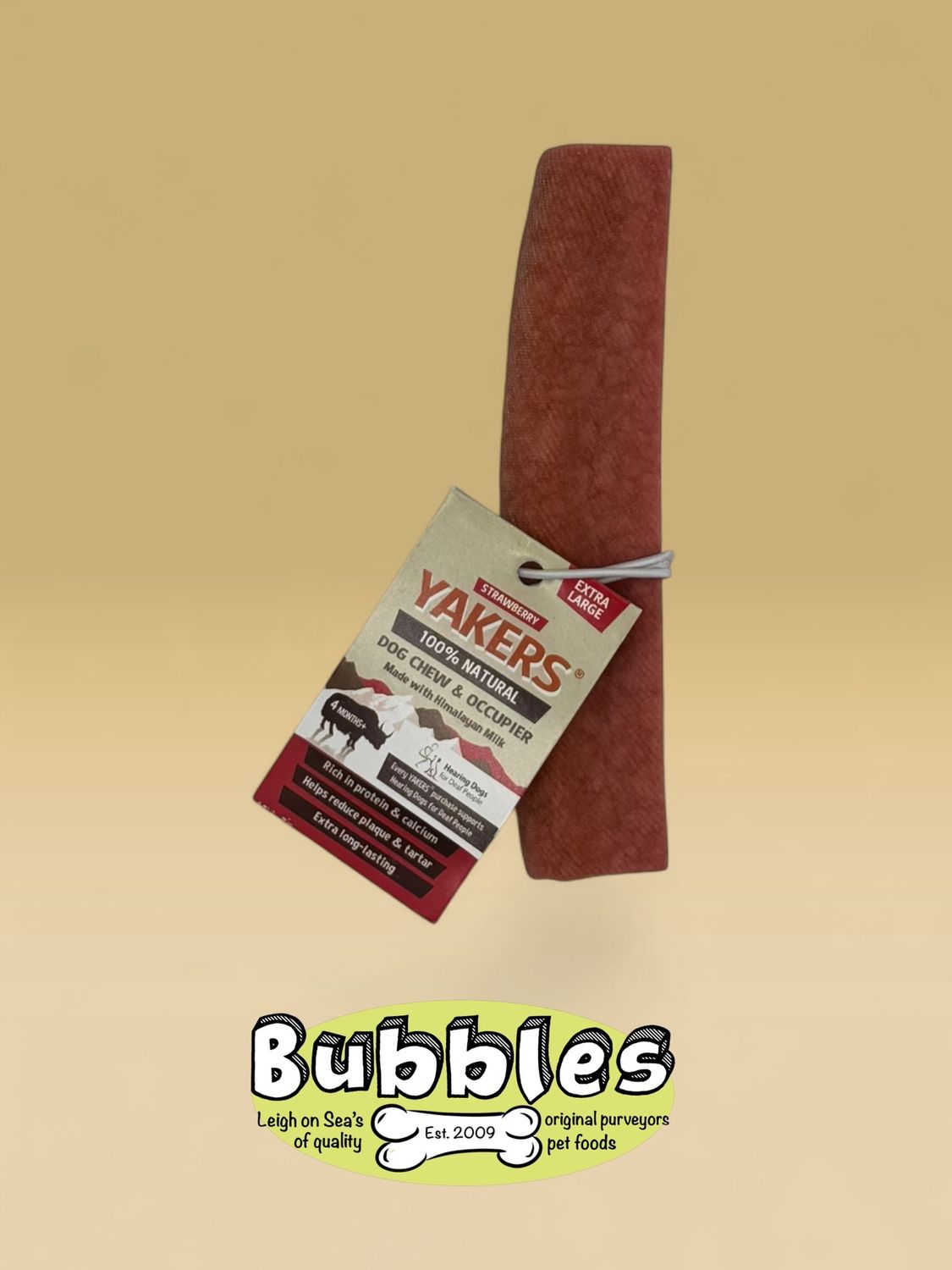 Yakers Strawberry Dog Chew (Extra Large)