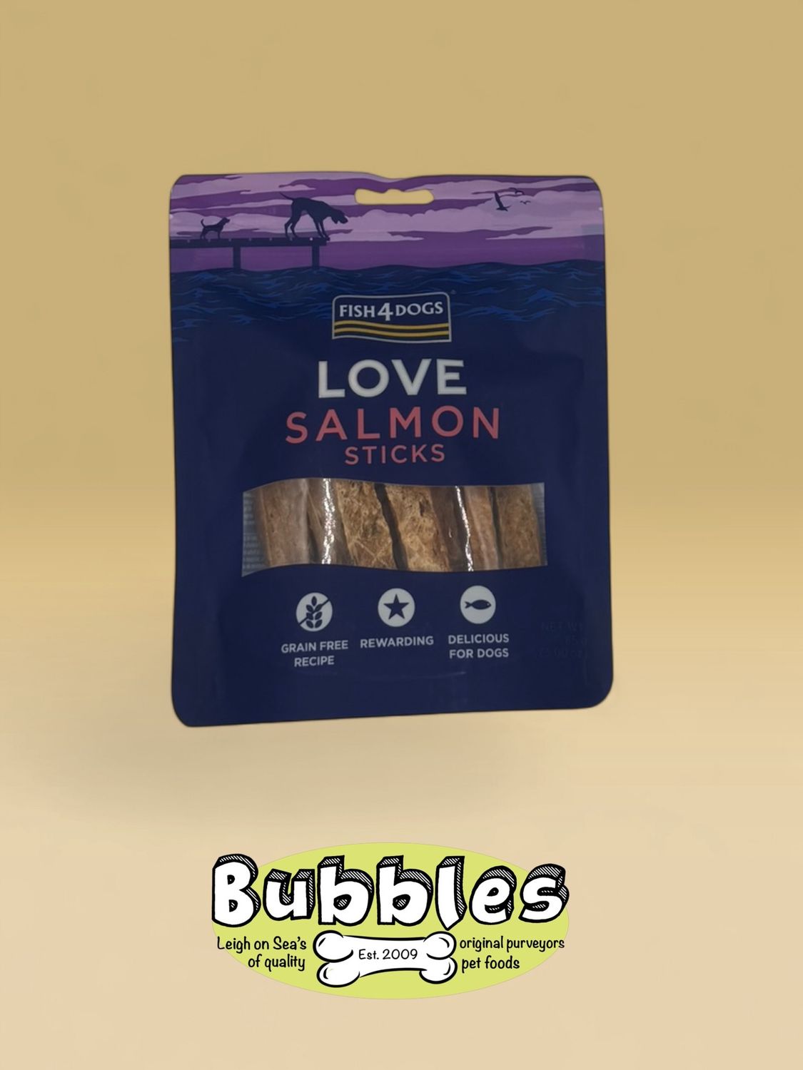 Fish4Dogs Love Salmon Sticks (85g)