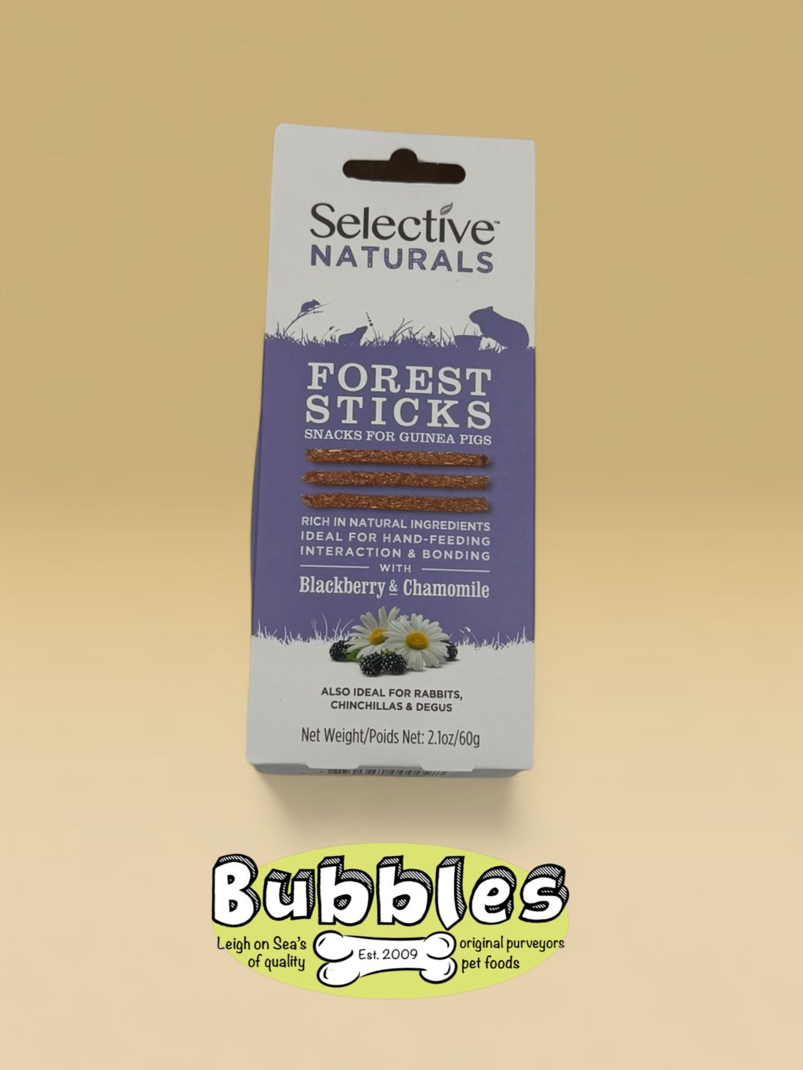 Selective Naturals Forest Sticks for Guinea Pigs with Blackberry &amp; Chamomile
