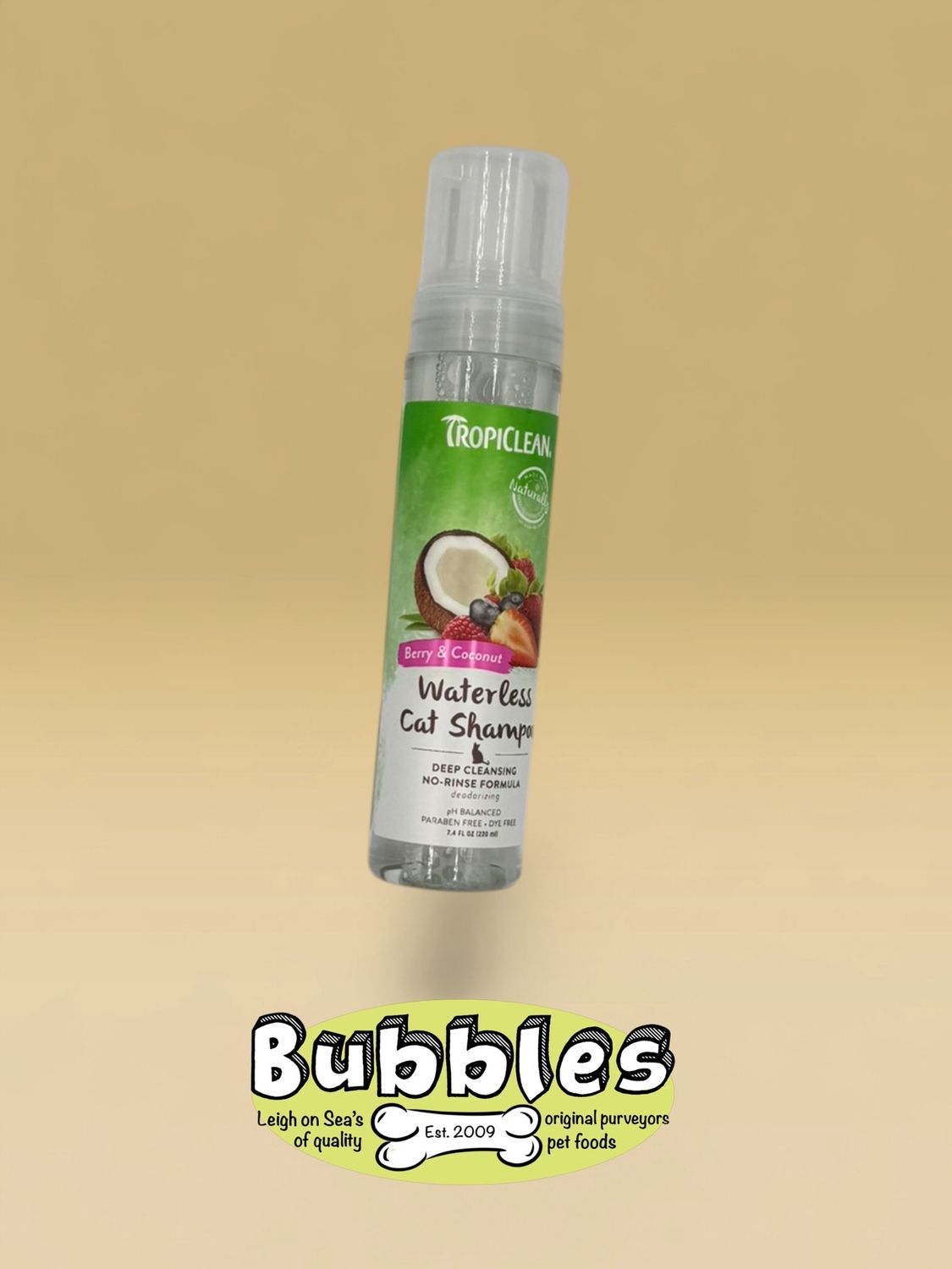 TropiClean Waterless Cat Shampoo Deep Cleaning (220ml)