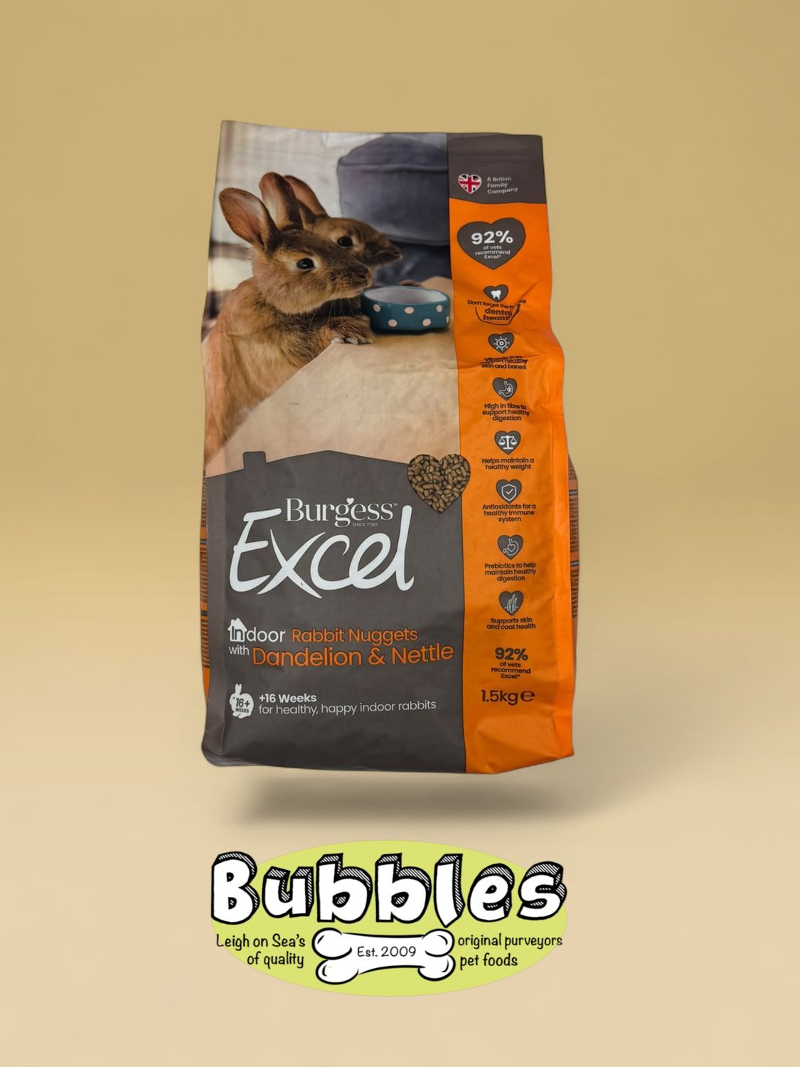 Burgess Excel Indoor Rabbit Nuggets (1.5kg)