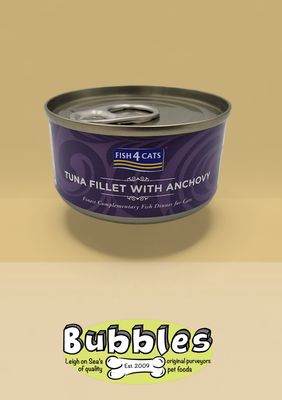 Fish4Cats Finest Tuna Fillet With Anchovy (70g)