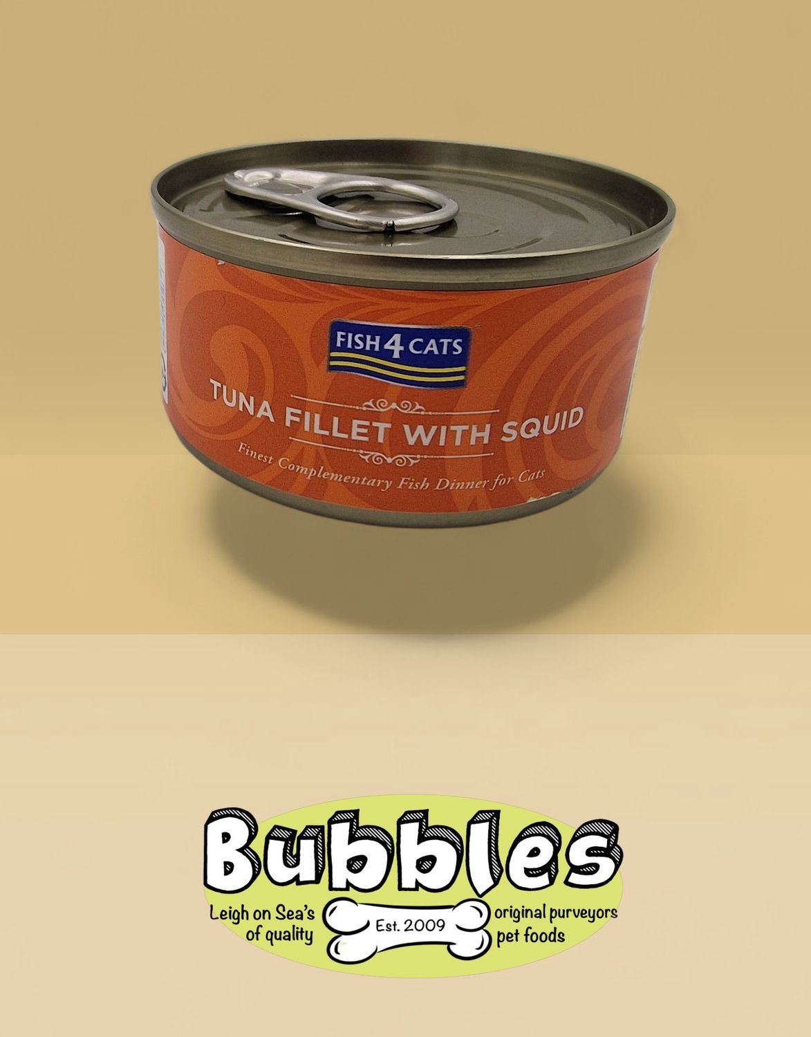 Fish4Cats Finest Tuna Fillet With Squid (70g)