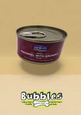Fish4Cats Finest Mackerel With Anchovy (70g)