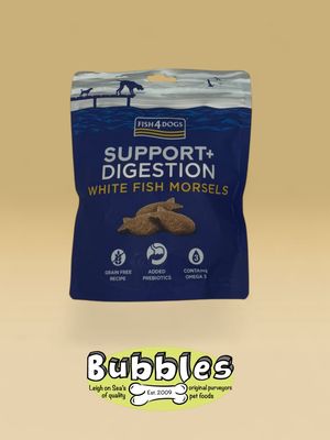 Fish4Dogs Support+ Digestion White Fish Morsels (225g)