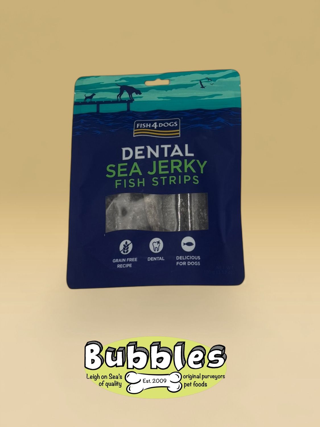 Fish4Dogs Dental Sea Jerky Fish Strips (100g)